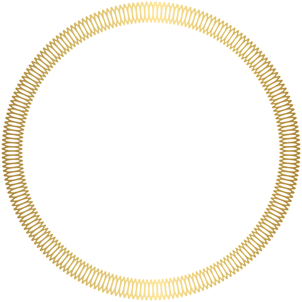 gold golden circle frame border sticker by @sherry420