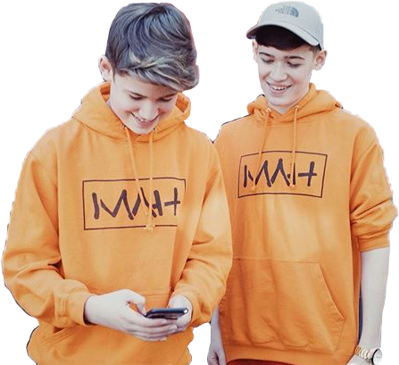 max and harvey orange hoodie