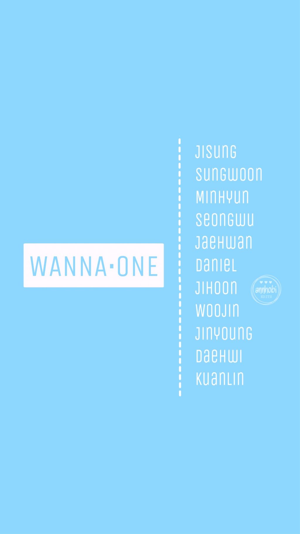 Wannaone Name Wallpaper Freetoedit Wannaone Produce101