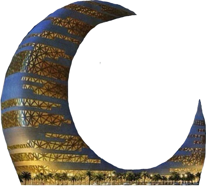 Dubai Crescentmoontower Sticker By Mydrunkenmonkey