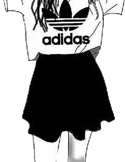 Adidas 女の子 モノトーン 洋服 かわいい Sticker By みるく