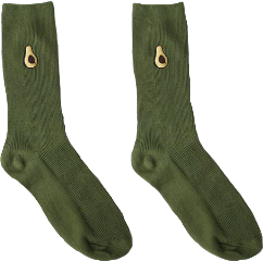 aesthetic trendy sock socks avacado freetoedit