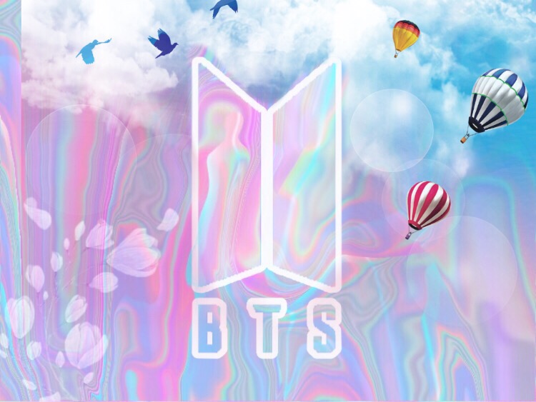 Bts logo wallpaper kpop - Image by Amy