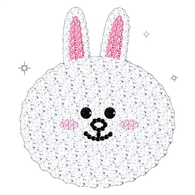 Linefriends うさぎ コニー 量産型 ラメ有 Sticker By K Linefriends うさぎ コニー 量産型 ラメ有 Sticker By K