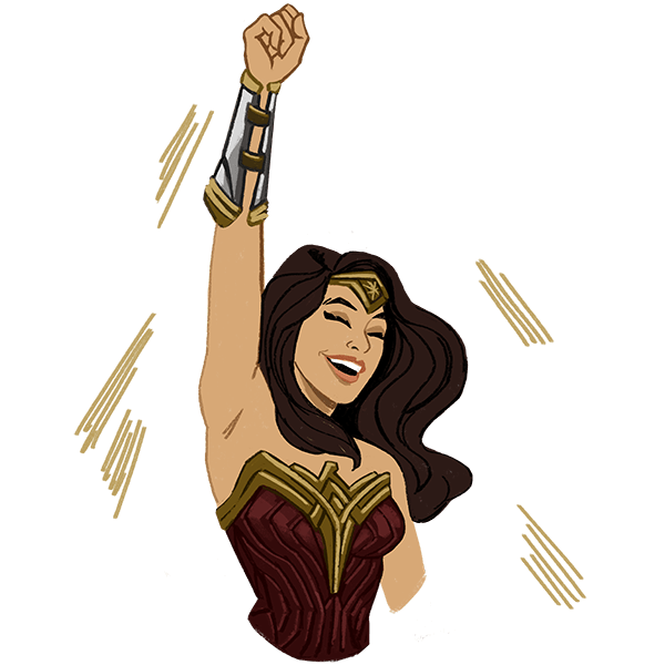 Wonderwoman Wonder Woman Sticker By Erinkaranikola