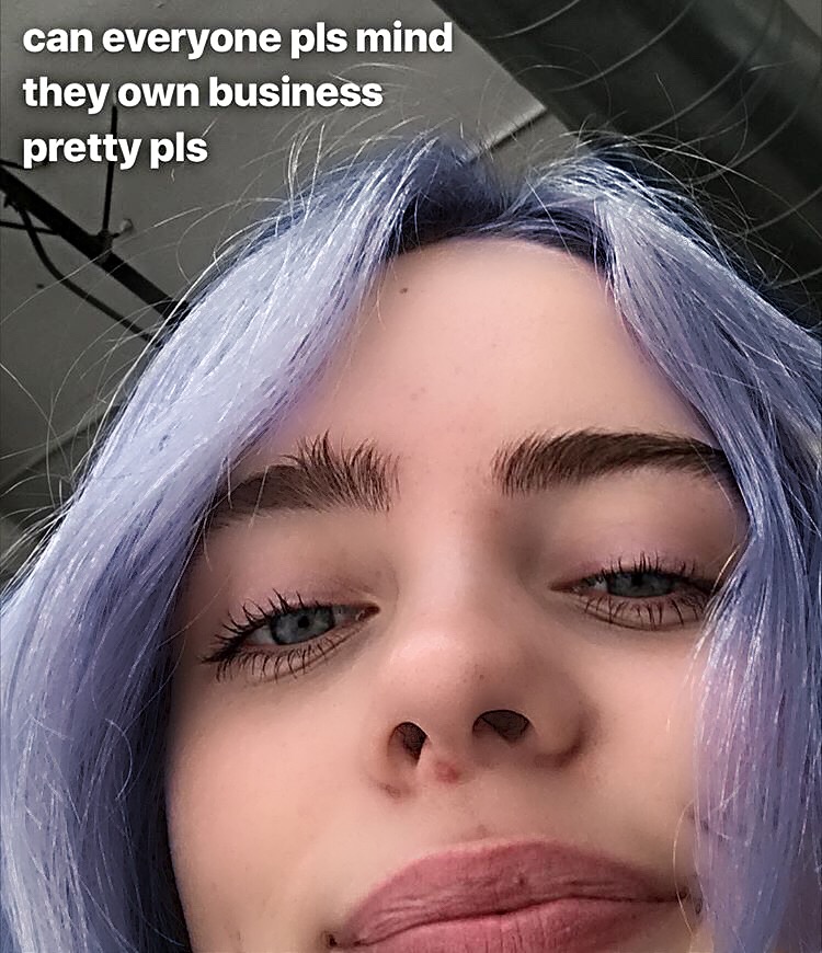 billieeilish uhm billie eilish with blue image by @penejooce