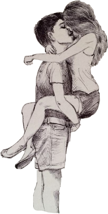 Kiss Kissing Hug Hugging Couple Sticker By Ava R