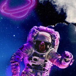 freetoedit sky cosmonaut galaxy neon