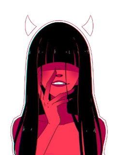devilgirl anime animegirl aesthetic freetoedit
