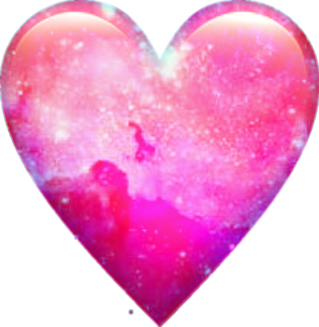 pink galaxy heart cute cool sticker by @bingocupcake