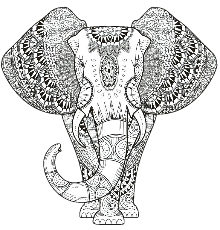 drawing elephant blackandwhite sticker by @kristinamarie1968