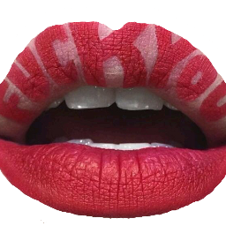 lips red lipstick fuckyou fuckoff
