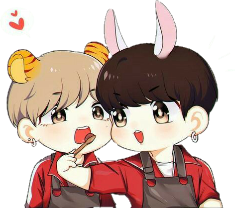 Kookv Vkook Taekook Bts Kawaii Cute Taehyung Jungkook