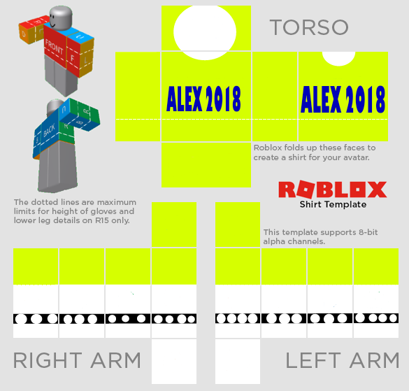 Roblox Template Sticker By Alex2018 - golden shirt roblox template