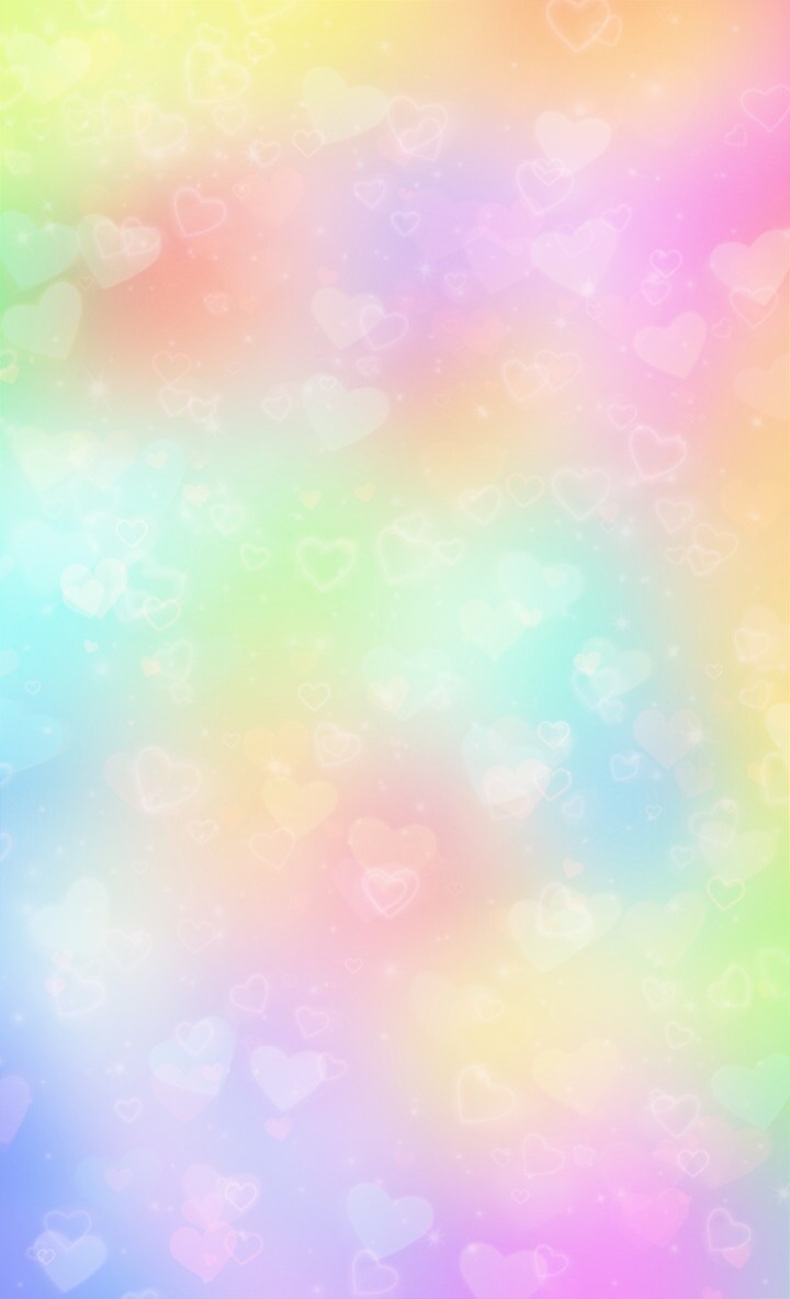 freetoedit rainbow background hearts love abstract soft...