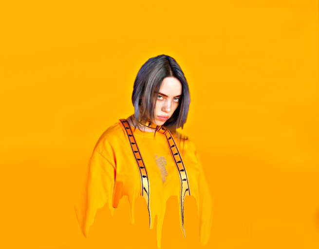 Billie Eilish Orange Aesthetic