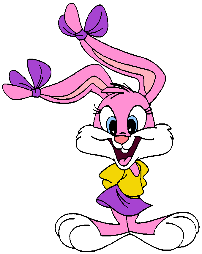 This visual is about babs freetoedit #Babs Bunny from Tiny Toon Adventures.