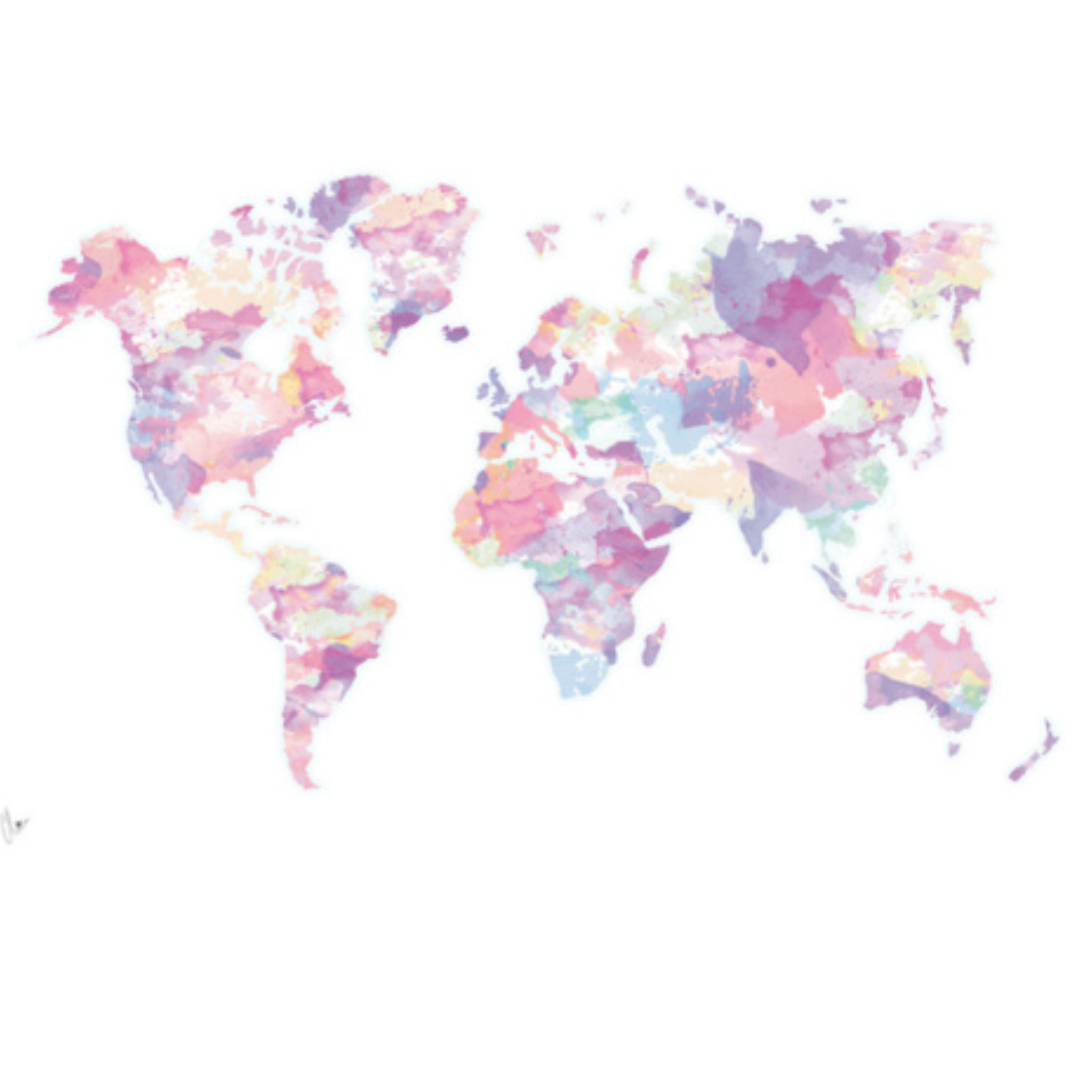 Милые карты. Карта мира акварель. Акварельная Цветочная карта мира. Карта мира (розовая). Креативная карта мира фон.