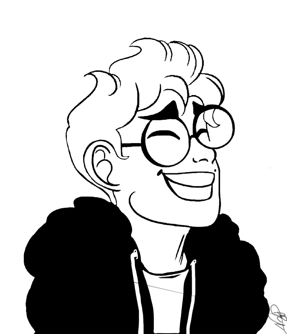 how to draw people with glasses