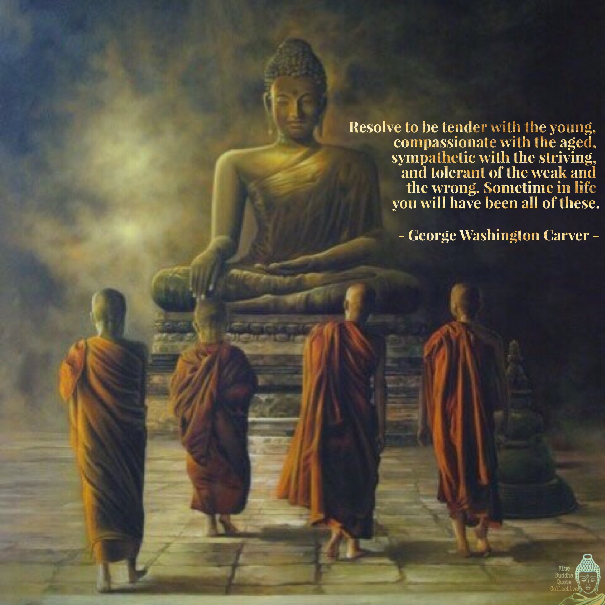 Буддийский монах в живописи