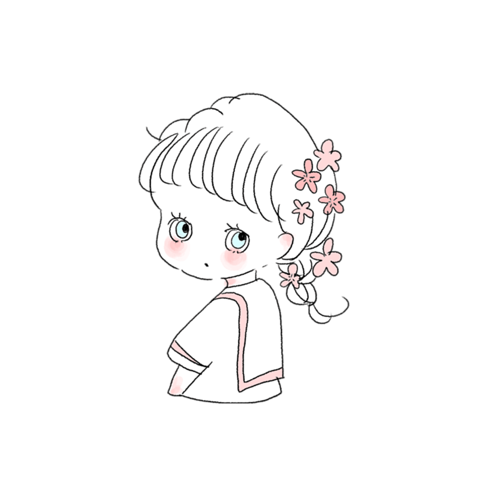 セーラー服可愛いcahoオシャレ女の子イラスト Sticker By な つ み
