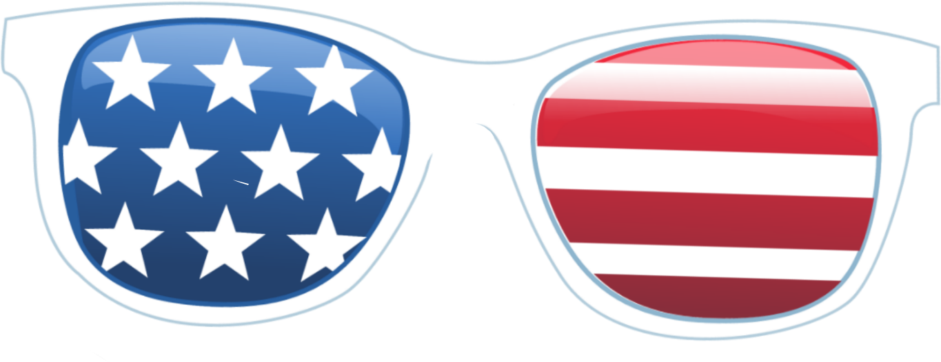 4thofjuly glasses america sticker by @annalivelovelaugh