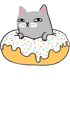 cat funny donuts🍩 donut freetoedit