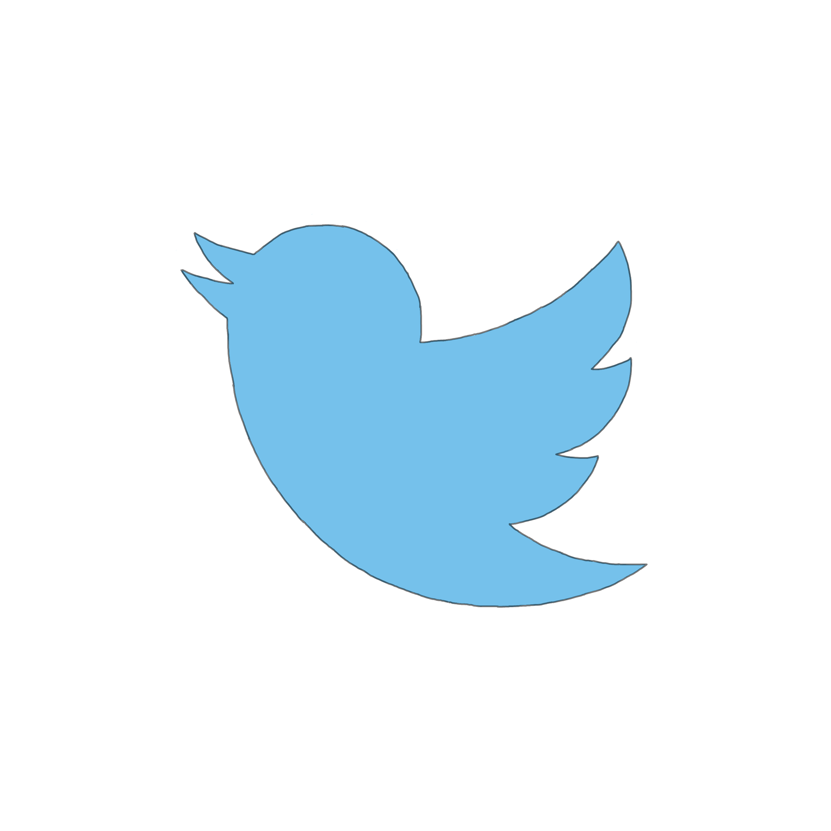 Twitter ツイッター Logo ロゴ ペア画 Sticker By Honoka