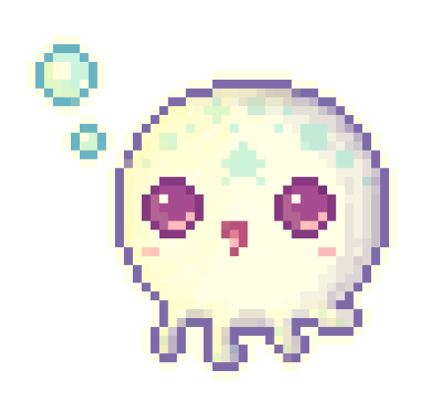pixel aesthetic jellyfish cute sticker by @os4975pics