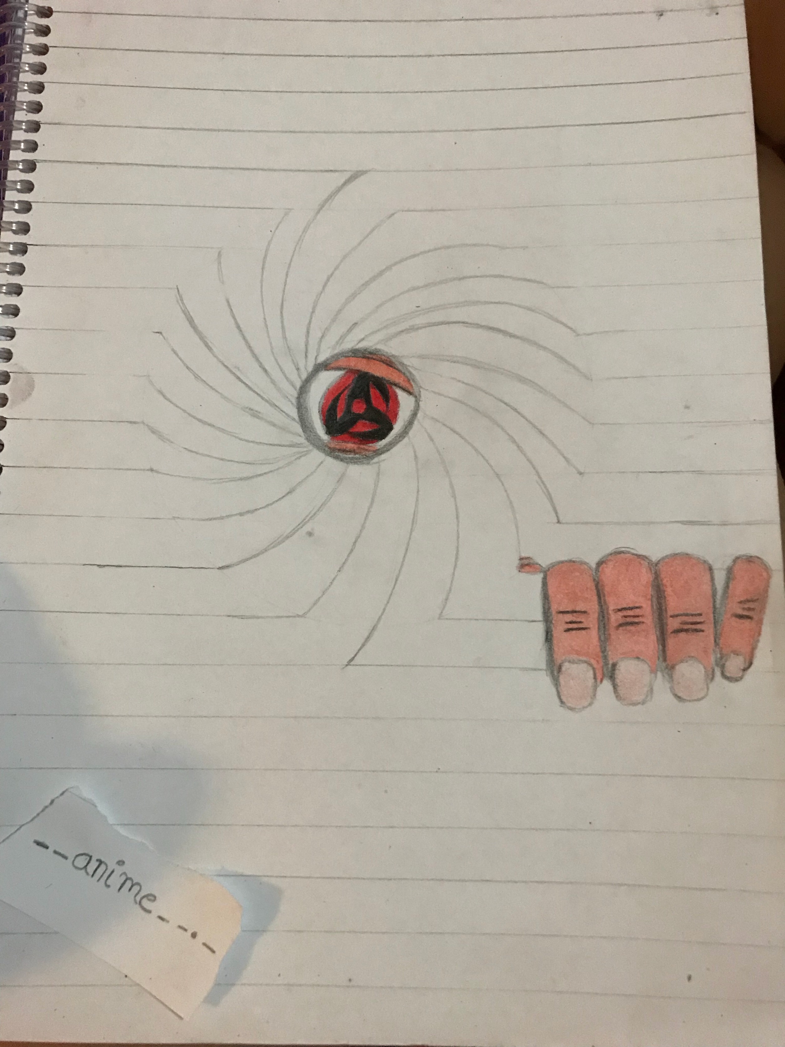 Mangekyousharingan Uchiha Obito Drawing Dibujo