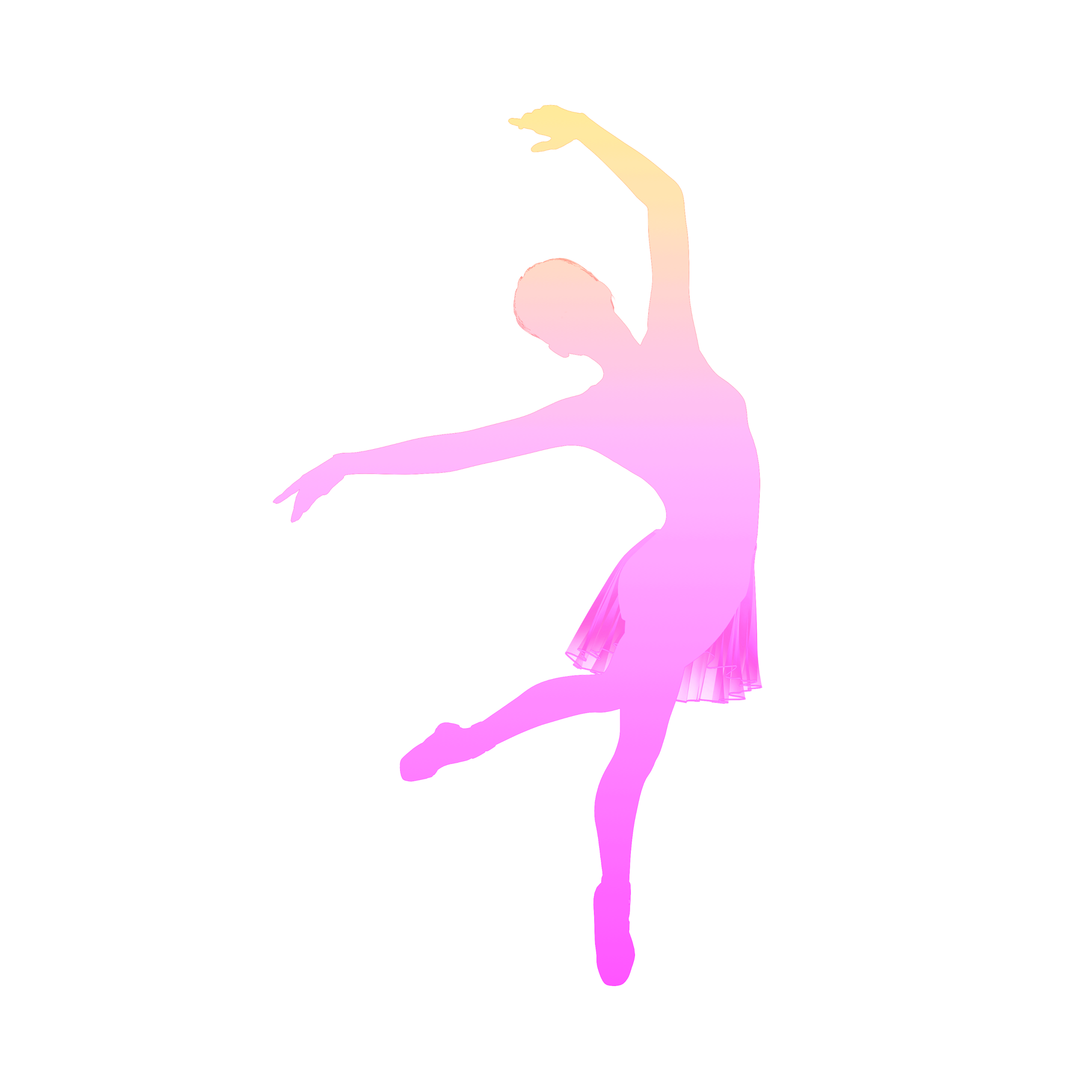 sticker silhouettegirl girl pink dance sticker by aleelarte