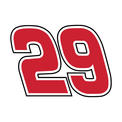 nascar 29 number logo racing sticker by @kevinharvick