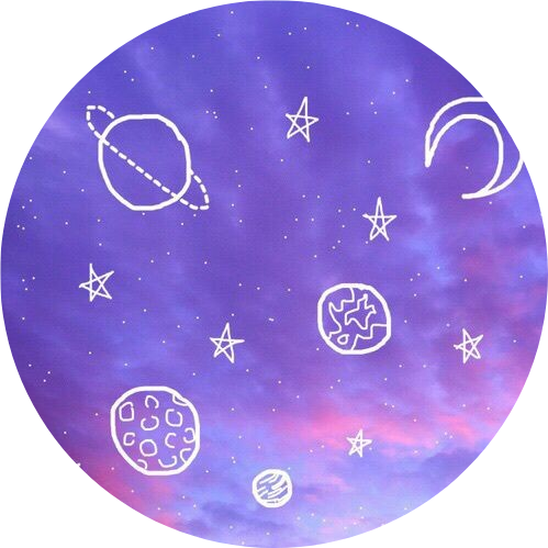 purple aesthetic tumblr stars planets...