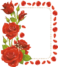 flower frame red freetoedit