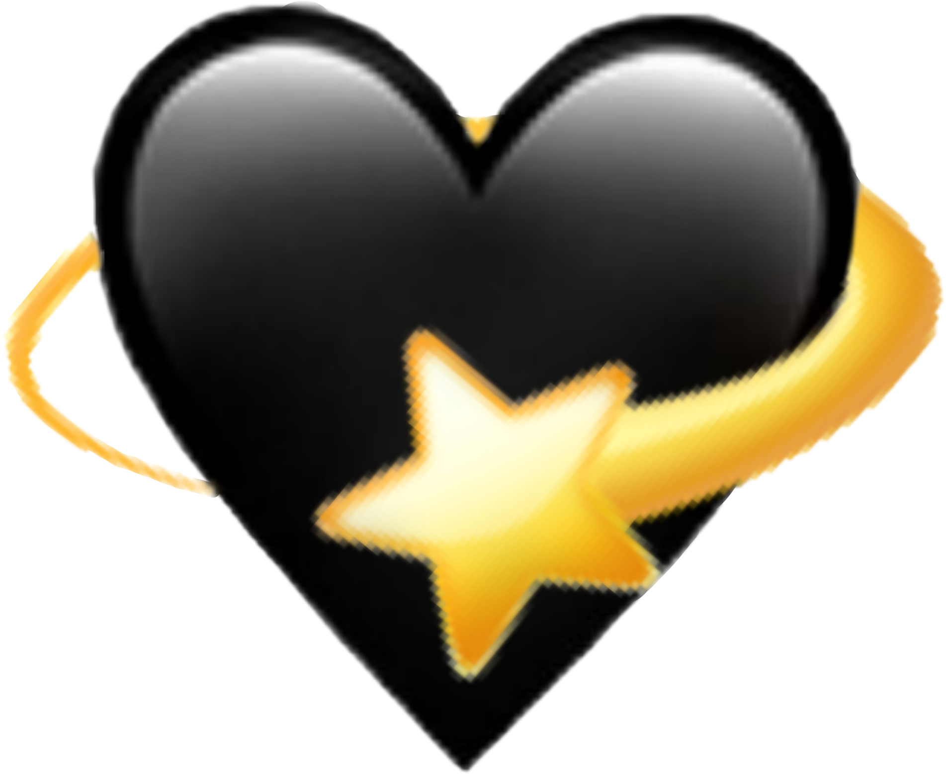 This visual is about sticker heart emoji black star freetoedit #sticker #he...
