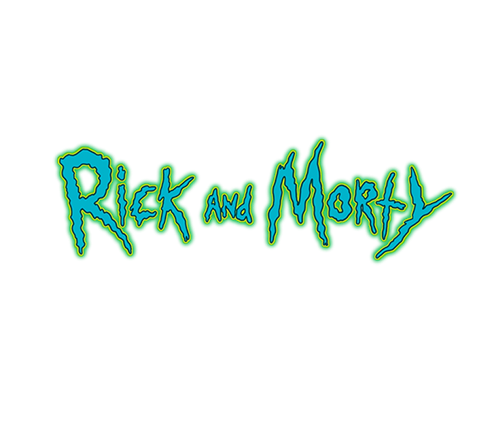 logo rick y morty png - Sticker by Oscar narvaez