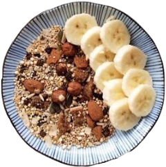 food banana breakfast niche plate freetoedit