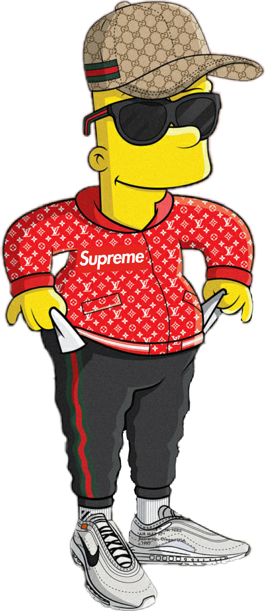 Bart Simpson Supreme gucci sunglasses rich trap luisvui...