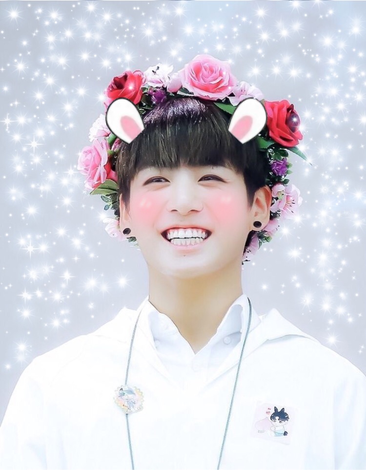  BTS  kpop cute  Jungkook  kookie flowers 