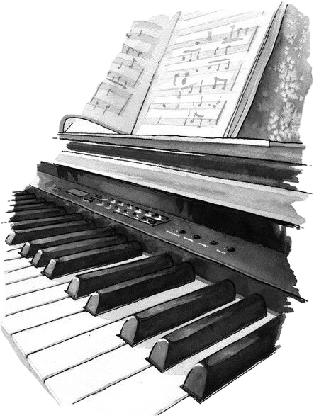 piano music freetoedit #piano#music sticker by @susandp