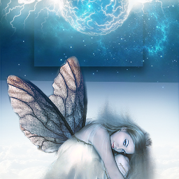 freetoedit fantasy fairy lightning moon
