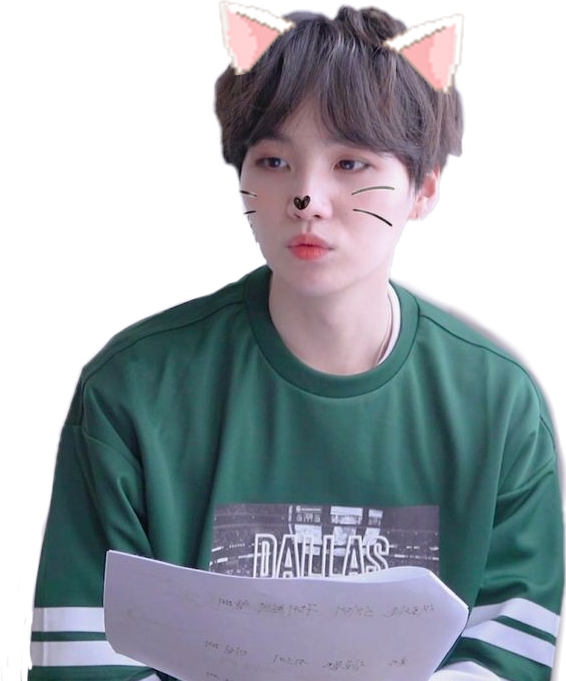 minyoongi yoongi suga bts kpop cat cute kawaii...