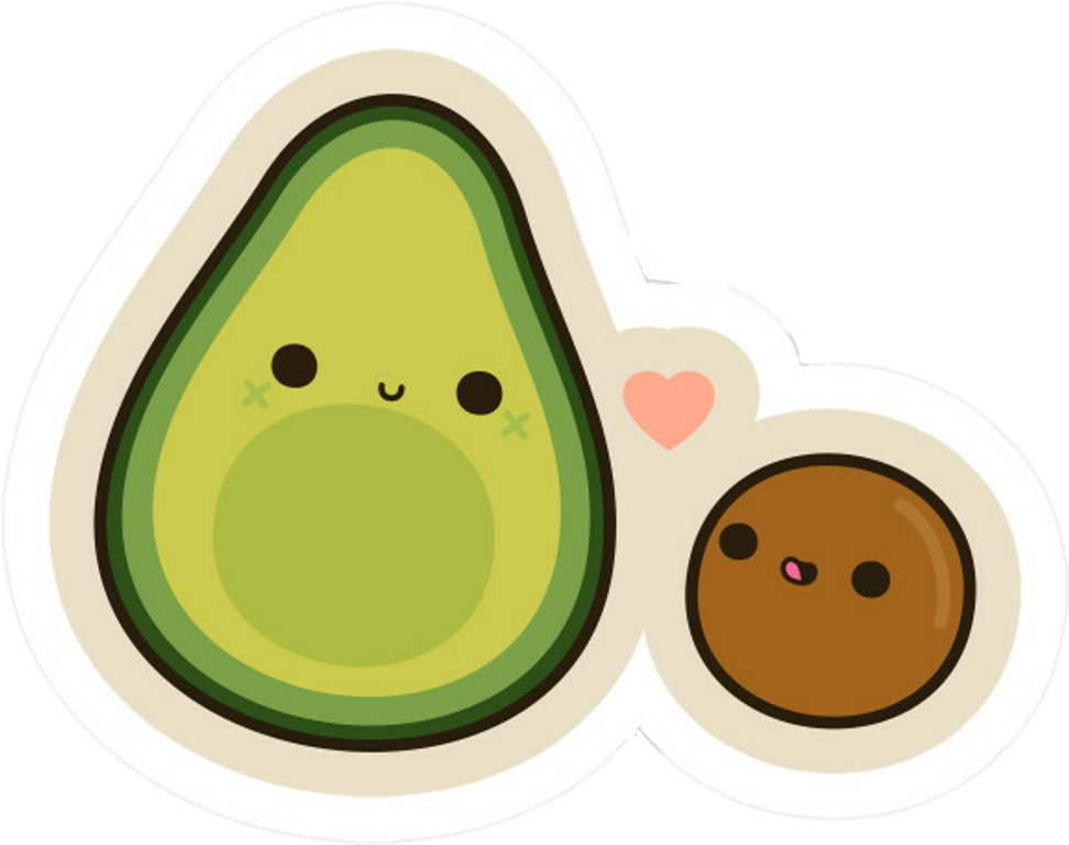 This visual is about cute avocado cuteavocado kawaii freetoedit #cute #avoc...