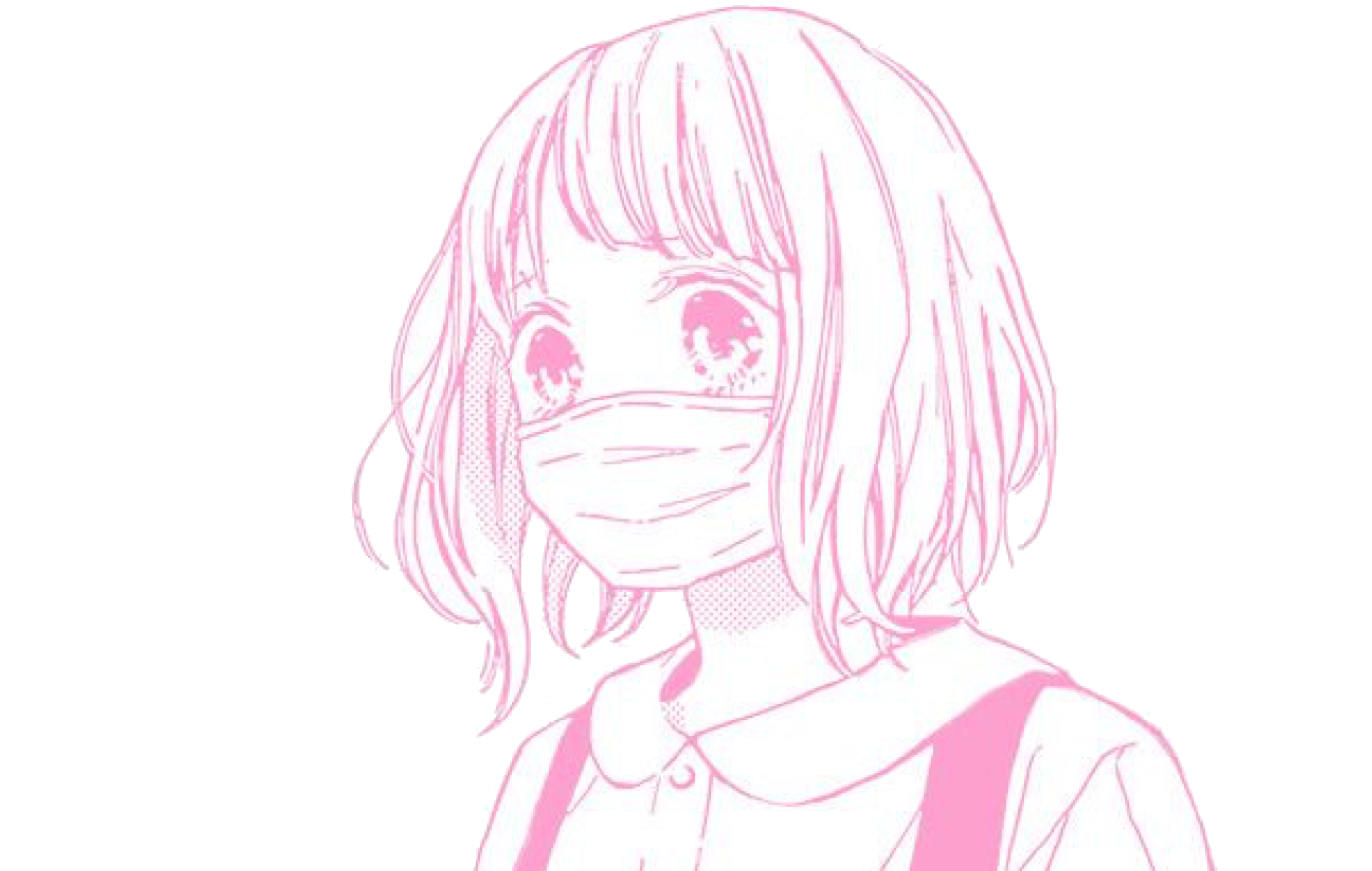 Anime Animegirl Manga Mask Japanese Kawaii Pink Pinkout