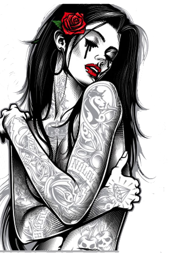 Mq Woman Women Tattoo Black Sticker By Qoutesforlife
