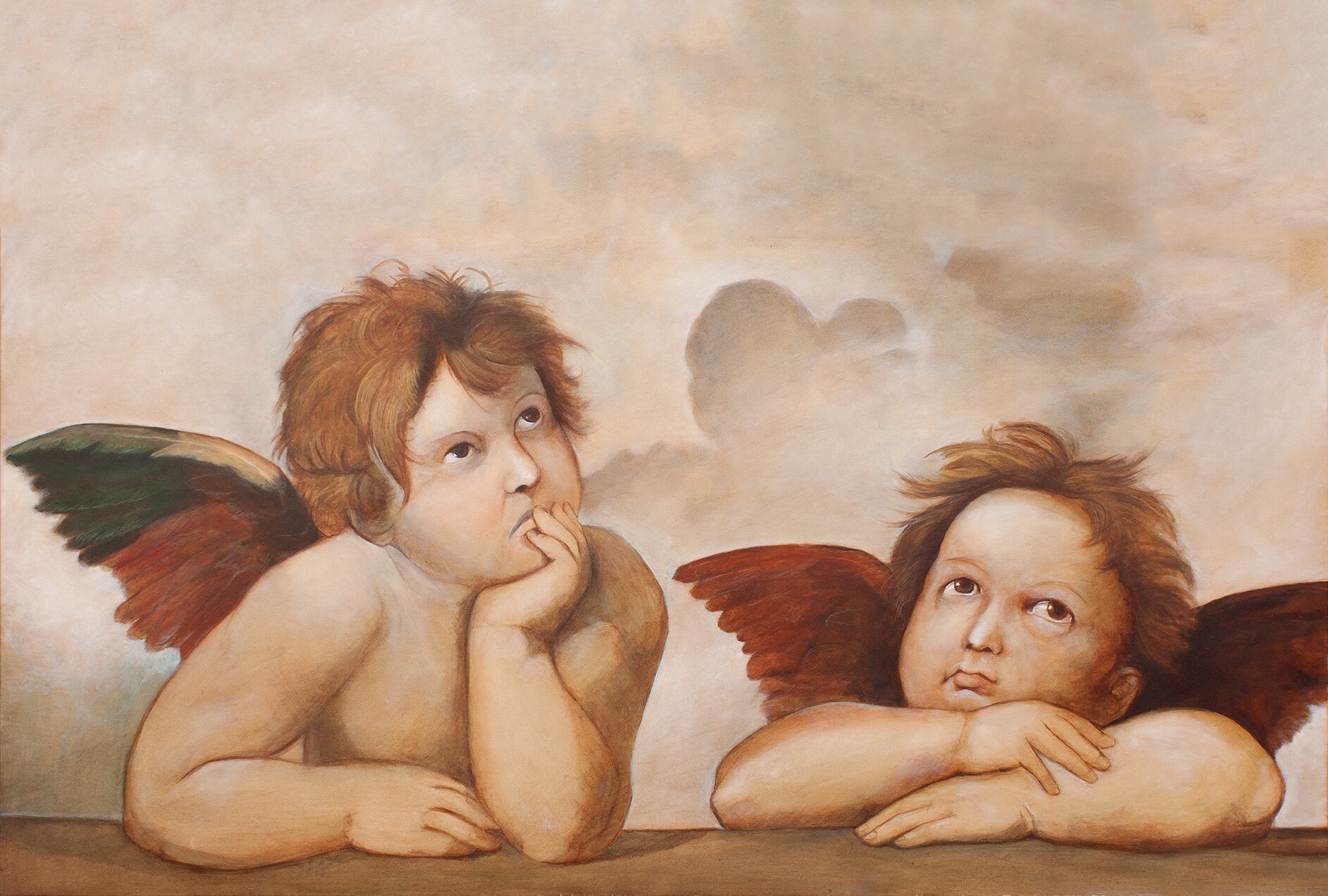 Ангелы Микеланджело живопись