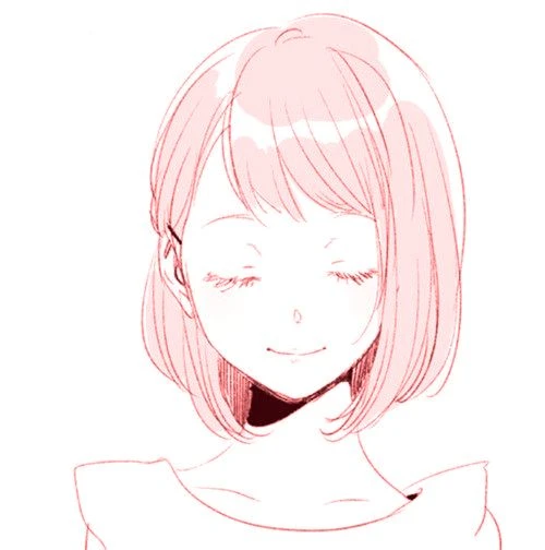 Short Hair Aesthetic Anime Girl Drawing