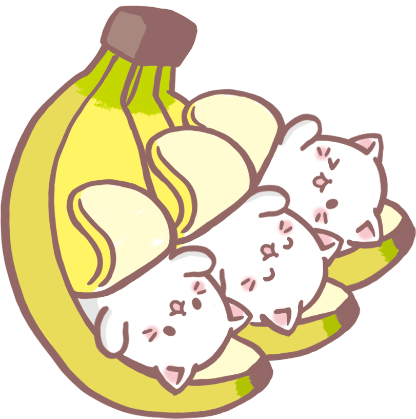 Download platano banana cat - Sticker by 🖤༺ⵕᥙᥱᥱᥒ༻💜
