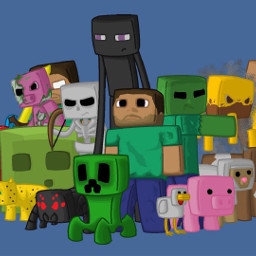 minecraft colours characters fun gaming