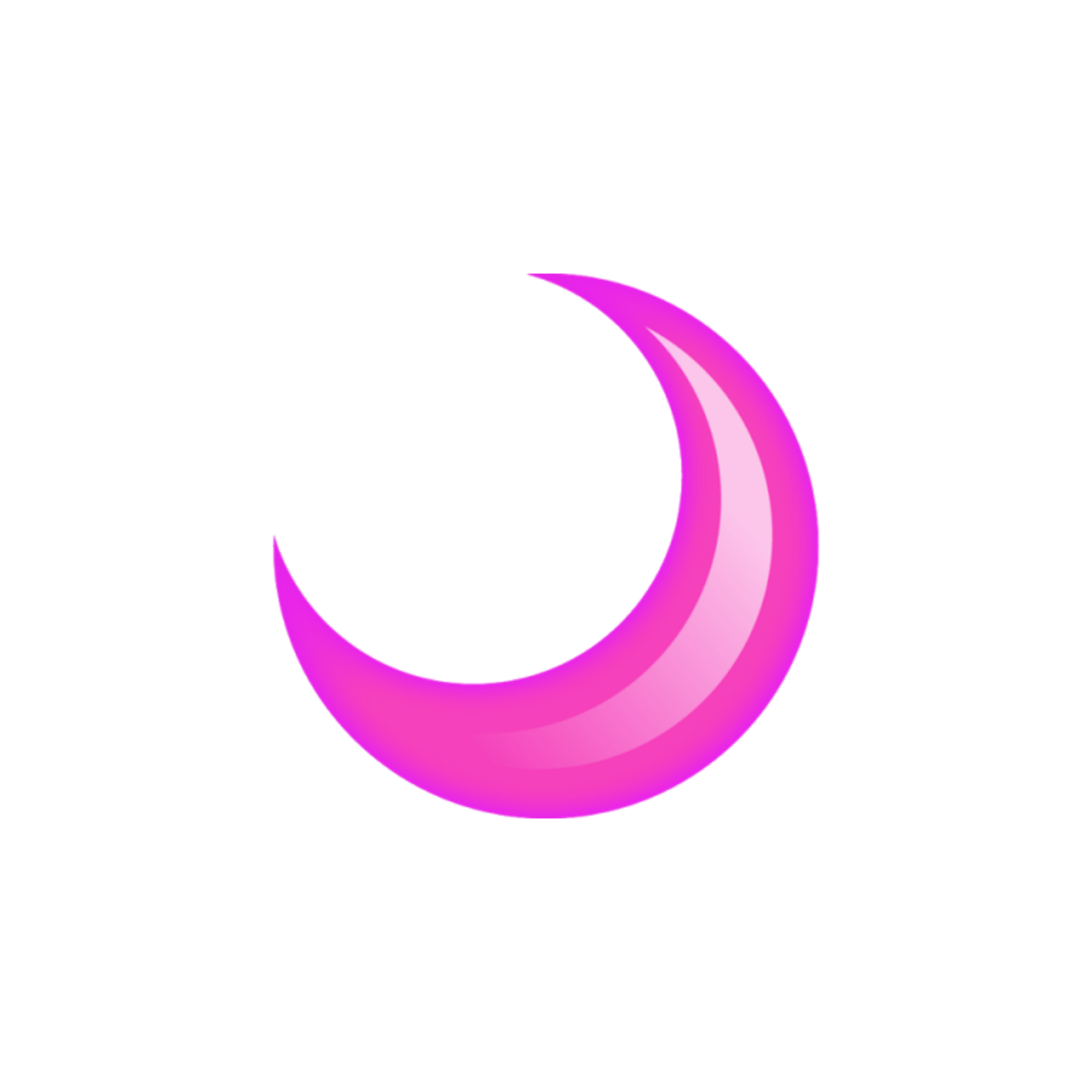 pink moon art night godackerman sticker by sweetbeanie